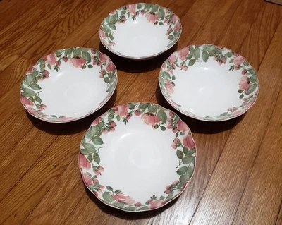 Juego de 4 cuencos de sopa/cereal Nikko Fine Tablewear rosas preciosas 6-3/4" Foto 1 de 3