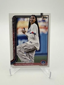 2025 Topps Series 1 2024 First Pitch JuJu Watkins #FP-3 Los Angeles Dodgers - Picture 1 of 2