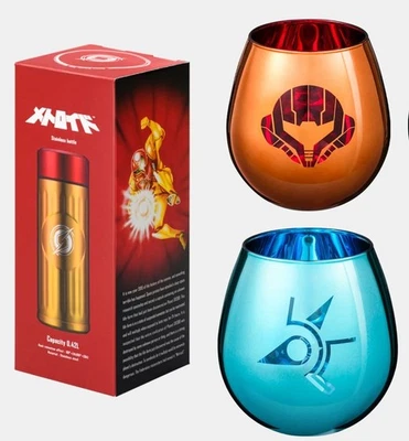Nintendo Metroid Glass Set Approximately 10cm w/ Stainless steel bottle 420ml - Image 1 of 4