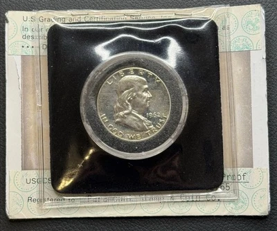 1962 P Franklin Proof Cameo Half Dollar COIN 90% Silver - Image 1 of 3