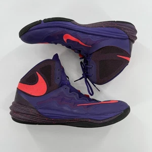 Nike Basketball Shoes Mens Size 13 Purple Orange High Top Sneakers 806941-500 - Picture 1 of 10