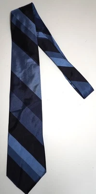 BLUE COLORFUL STRIPE SILK NECKTIE - Image 1 of 4