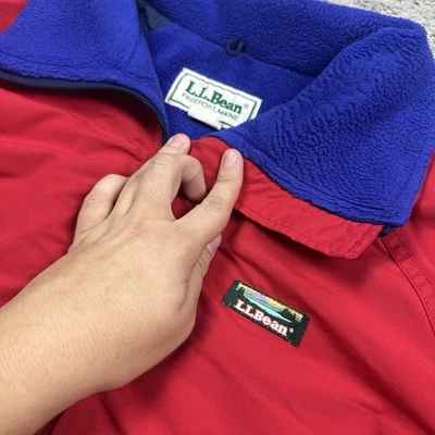Chaqueta Bomber LL Bean Freeport Maine De Colección Años 80-90 Roja Para Hombre XL Hecha en EE. UU. Foto 1 de 4