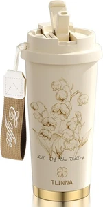 [2-IN-1 LID] Travel Mug,Coffe mug,Coffe cup,Ceramic coating Lined,316 Stainless - Afbeelding 1 van 11