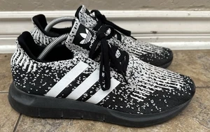 Adidas Originals Swift Run 1.0 Black White Oreo Sneakers Mens Size 11 - Picture 1 of 7