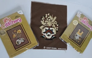 Kits de bordado crewel nativos americanos del suroeste de colección diseños de puesta de sol 1977 - Imagen 1 de 6