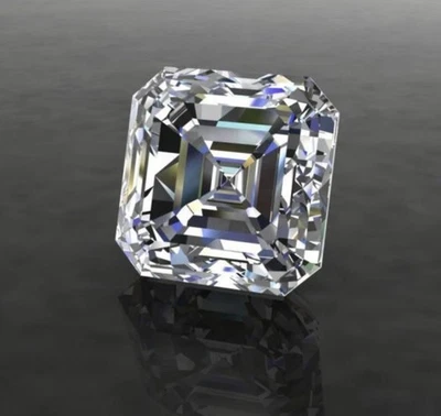 AAA+ 2.50 Ct Lab Grown Diamond 8M Ascher Cut D Grade Quality Gemstone - Image 1 of 4