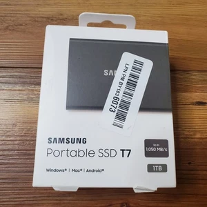 Samsung T7 1TB (MU-PC1T0K) USB 3.2 External Solid State Drive Portable SSD - Picture 1 of 8