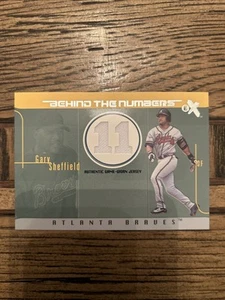 2003 EX Behind The Numbers Game-Used Gary Sheffield /199 - Picture 1 of 2