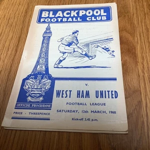 Blackpool V West Ham United 12th March 1960 - Picture 1 of 5
