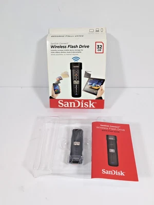 Sandisk Connect Wireless USB Flash Drive (32GB) New Sealed SDWS2-032G-E57 - Image 1 of 4