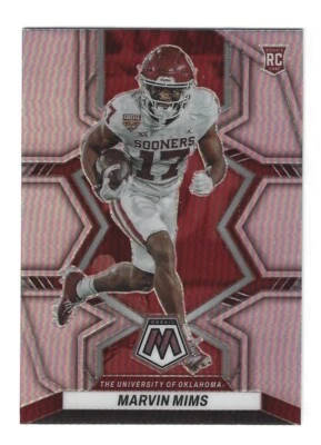 2023 Panini Mosaic Draft Picks Marvin Mims # 17 Silver Prizm - Image 1 of 2