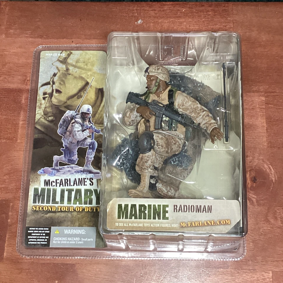 2nd Tour of Duty Marine Radioman Caucasin Action Figure McFarlane Toys