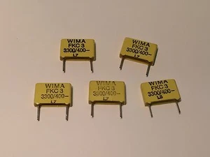 3300pF 400V WIMA FKC CONDENSADOR POLIÉSTER (x5) bsa7bc - Imagen 1 de 1