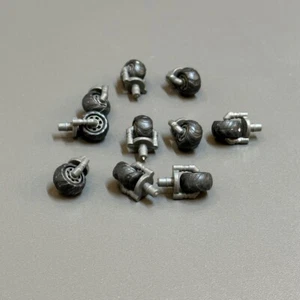 Lot 10 Wheels For Mega Bloks Construx Call of duty COD Halo building figure TOYS - Picture 1 of 4