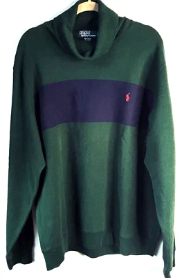 SUDADERA POLO RALPH LAUREN OVERSIZE COLOR BLOCK RAYAS VERDE Y AZUL USADA EN EXCELENTE ESTADO DE COLECCIÓN*XL Foto 1 de 4