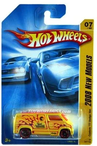 2008 Hot Wheels #07 New Models Custom '77 Dodge Van yellow - Picture 1 of 1