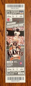 GREG MADDUX WIN #300 AUTOGRAPHED SIGNED FULL TICKET 8/7/2004 CUBS VS GIANTS JSA - Picture 1 of 5