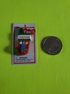 Itsy Bitsy Stocking Ornament name Jasmine Mini Ganz personalized Christmas - Picture 1 of 1