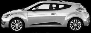 Calcomanías de vinilo con acentos de vieira lateral a rayas para Hyundai Veloster 2011 Up - Imagen 1 de 1