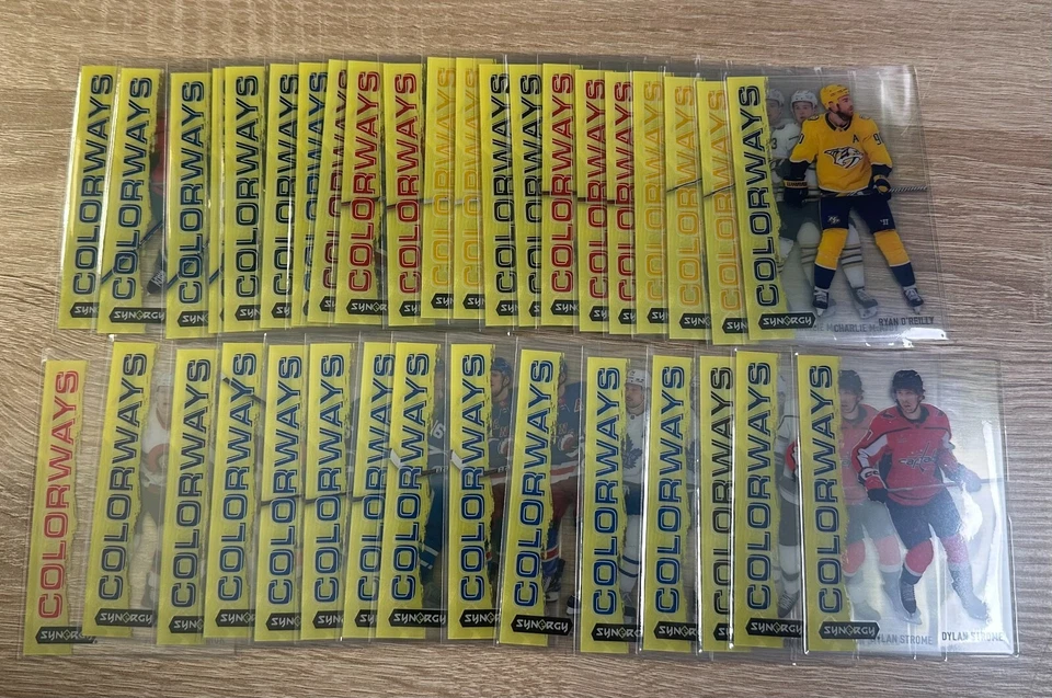 2024-25 UPPER DECK SYNERGY HOCKEY COLORWAYS YELLOW NEON SP CARDS-PICK FROM LIST! - Image 1 of 2