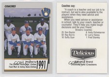 1991 Delicious Brand Milwaukee Brewers Police Chilton Don Baylor Ray Burris