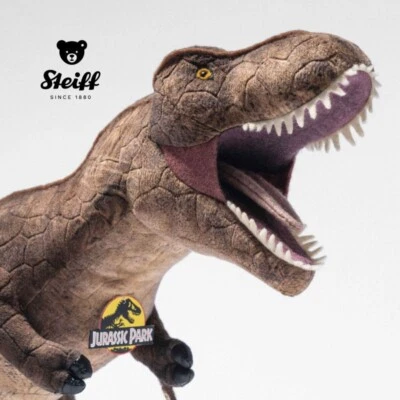 Steiff Jurassic Park T-Rex 全新带盒! 限量版斯坦·温斯顿毛绒玩具 — 第 1/4 张图片
