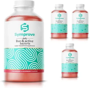 Symprove Strawberry & Raspberry Probiotic Drink 500ml Pack of 8 - Picture 1 of 5