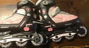 Schwinn Quality Inline Skates ABEC- 5 Adjustable Size #1-4 Roller Blades Pink - Picture 1 of 3