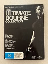 Bourne Trilogy Bourne Identity Supremacy Ultimatum DVD x4 Region 4 Matt Damon