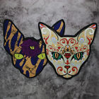 Cat Iron On Patch Embroidered Applique Sewing Punk Biker Jacket Clothes Badges