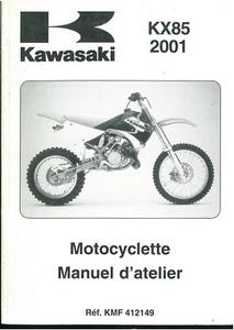 Revue d'Atelier KAWASAKI KX 85 ( 2001 à 2003 ) KX 100 Manuel Technique Français - Picture 1 of 6