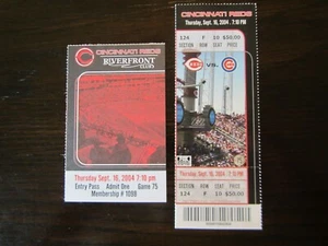 16.09.2004 Cin REDS v Chicago CUBS Kerry WOOD WIN Full Ticket Stub RAMIREZ 3-HRs! - Bild 1 von 4