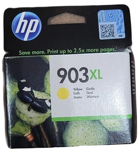 HP 903XL Oryginalny wysokowydajny żółty wkład atramentowy Wydajność strony 825 stron T6M11AE - Zdjęcie 1 z 4