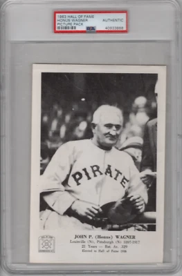 Paquete de imágenes del Salón de la Fama 1963 paquete de imágenes Honus Wagner (bajo POP) Foto 1 de 2