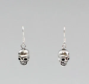 9904145 925er Silver Earrings Skull L3cm - Picture 1 of 1