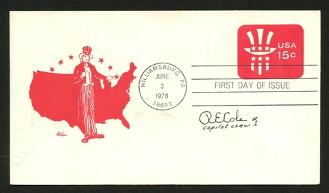 Richard E. Cole d.2019 signed autograph auto FDC cover Doolittle Rider PC095 Cover