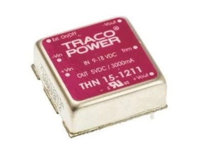 1 x TRACOPOWER THN 15 15W Isolated DC-DC Converter Through Hole, Vin 9 â?? 18 V  - Image 1 of 2