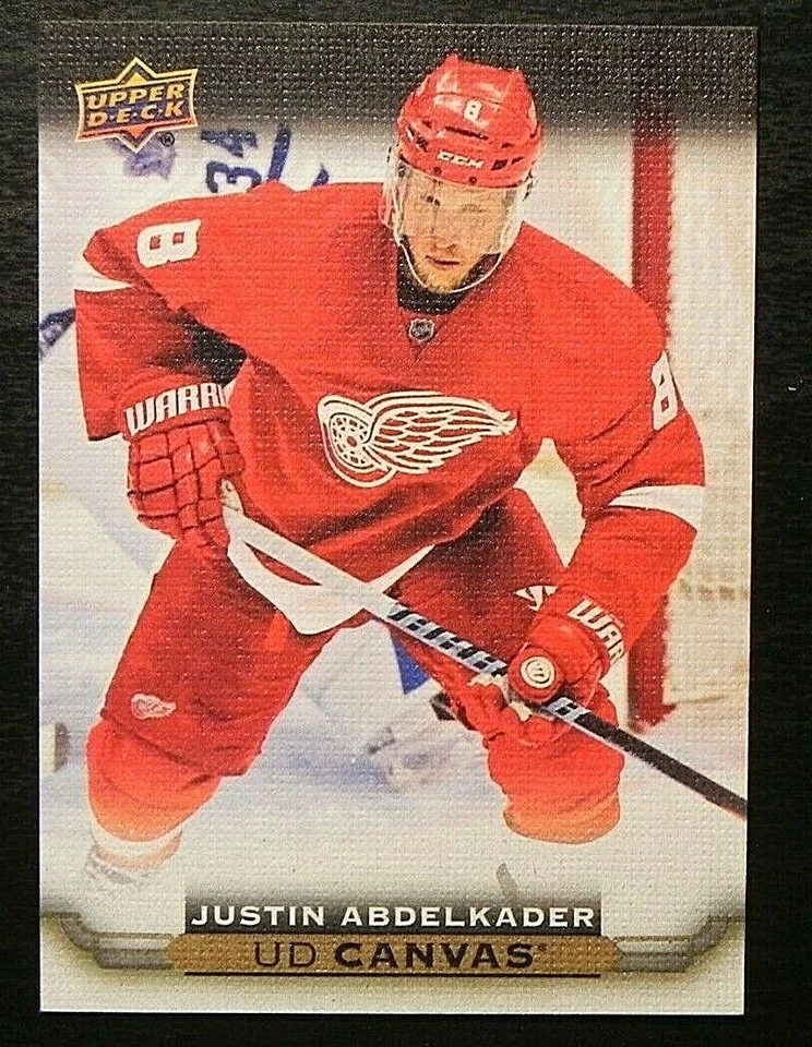 2015-16 15/16 Upper Deck Series 2 Canvas C152 Justin Abdelkader Red Wings - Image 1 of 2