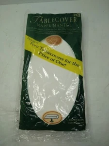 Linette Tablecover 2 Ply Tissue 54 x 108"  2 in Package White - Picture 1 of 5