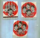3 red beatles button inserts