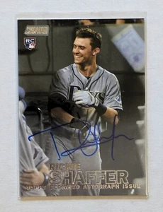 2016 Stadium Club Richie Shaffer Auto Rookie RC #SCA-RS Tampa Bay Rays - Picture 1 of 2