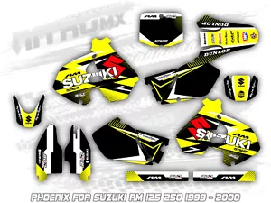 NitroMX Graphics Kit for SUZUKI RM 250 1999 2000 Motocross Decals Stickers - Picture 1 of 1