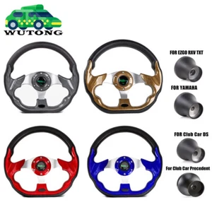 12.5 inch Golf Cart Steering Wheel For Club Car DS Precedent EZGO TXT RXV Yamaha - Picture 1 of 25