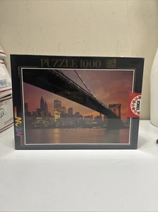 Educa Conserver Fix Puzzle Neon Series Brooklyn Bridge Glow in the Dark 1000 Pc - Picture 1 of 3