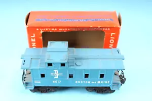 LIONEL 6017-100 BOSTON & MAINE CABOOSE WITH ORIGINAL BOX - Picture 1 of 8