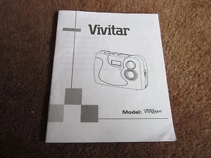 Vivitar Vivicam 10 Instruction Manual Guide INSTRUCTIONS ONLY - Imagen 1 de 3