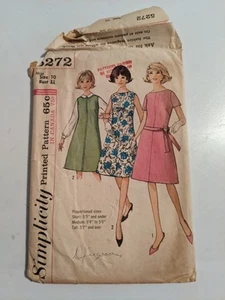 Vintage Simplicity 5272 Women 60's 1963 Sheath Dress Jumper 10 31 Costume A Line - Picture 1 of 5