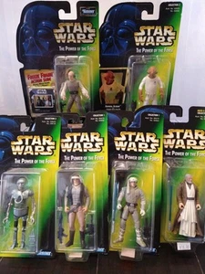 NEW / SEALED ~ 6 Vintage (1996-98) Star Wars: Power of the Force ~ Kenner 3.75" - Picture 1 of 14