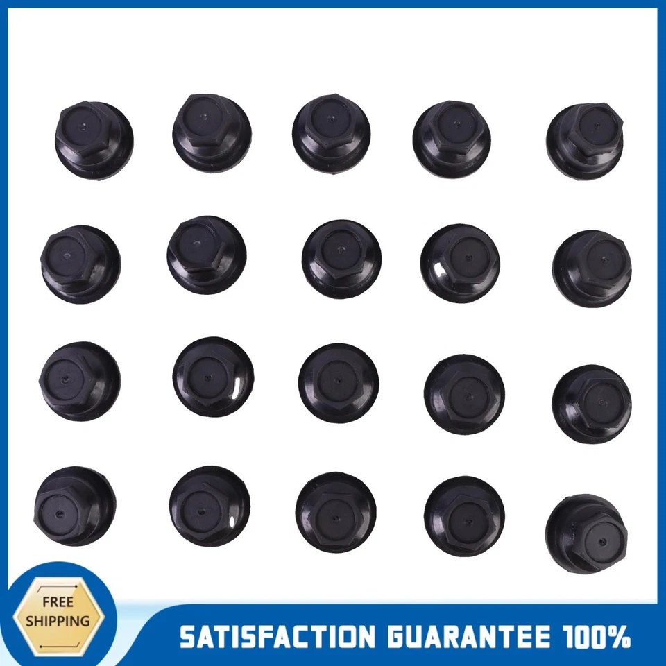 20X Tapa de tuerca negra para Chevrolet S10 Blazer GMC Jimmy Sonoma 15661036 Foto 1 de 4